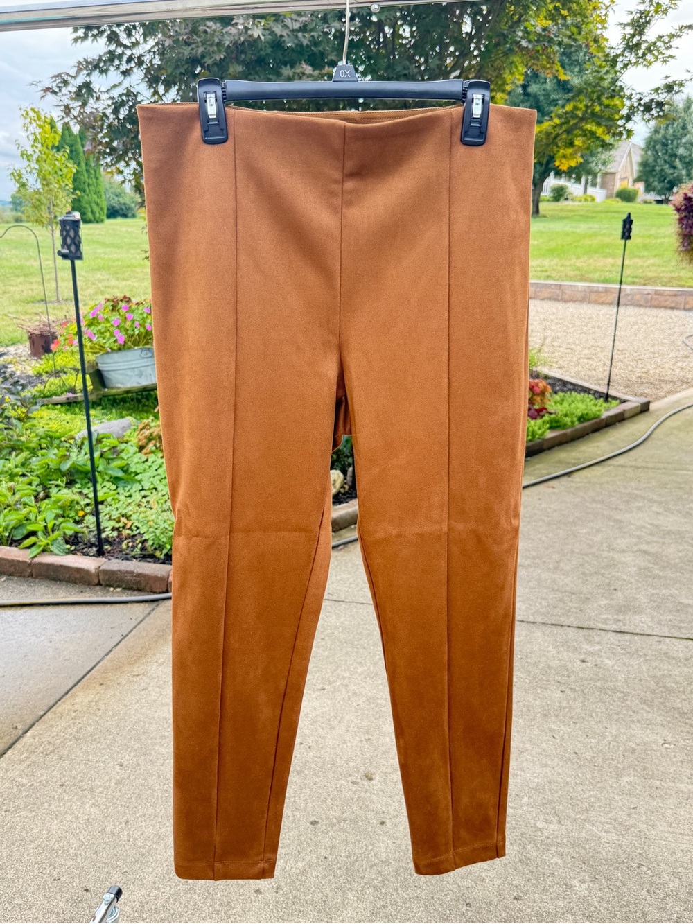 LOFT Skinny Ponte Pants in Cognac Brown
